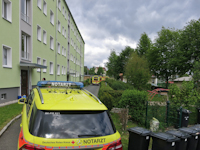 Tragehilfe f�r den Rettungsdienst in D�rrr�hrsdorf, 14.05.2019