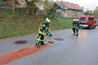 Ausgelaufene Betriebsstoffe in D�rrr�hrsdorf-Dittersbach, 13.11.2019